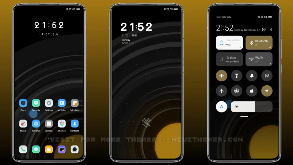 Small galaxies MIUI Theme