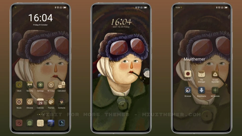 Van Gogh portrait MIUI Theme