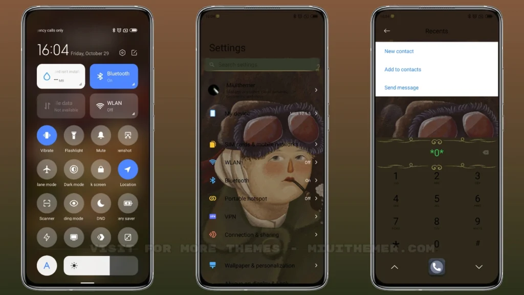 Van Gogh portrait MIUI Theme