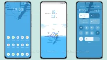 White blue ice MIUI Theme
