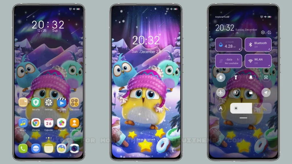 Angry Birds Winter MIUI Theme