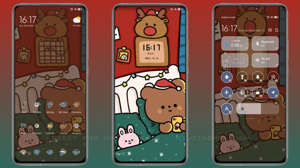 Bear Christmas MIUI Theme