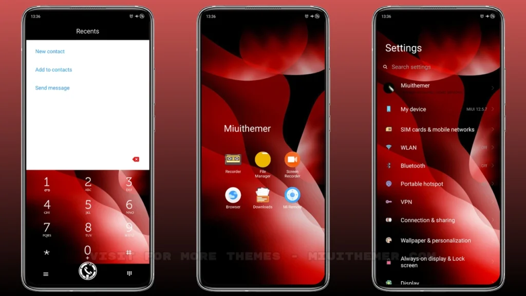 Black Red v2.1 MIUI Theme