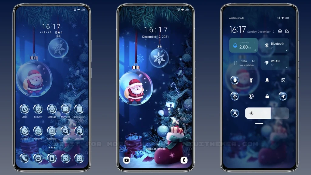 Blue Christmas MIUI Theme