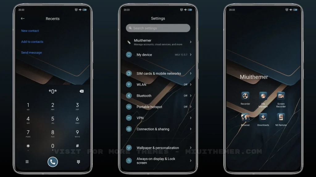 Business blue MIUI Theme