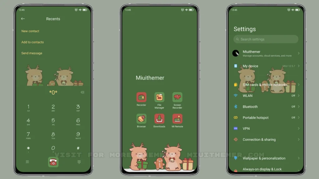 Christmas Deers MIUI Theme