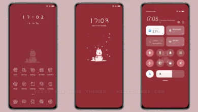 Christmas red MIUI Theme