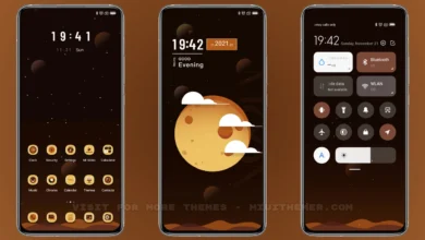 Cloud in the moon MIUI Theme