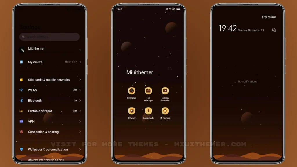 Cloud in the moon MIUI Theme