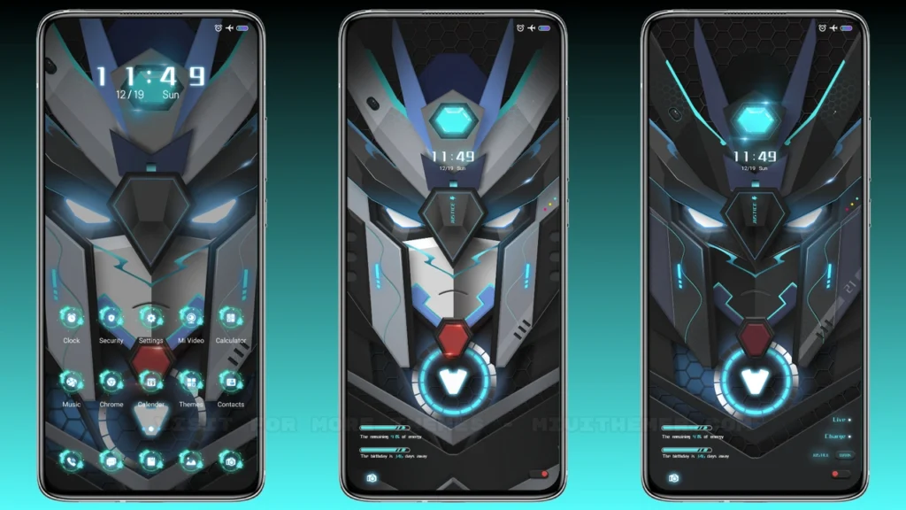 Cool morphing mech MIUI Theme