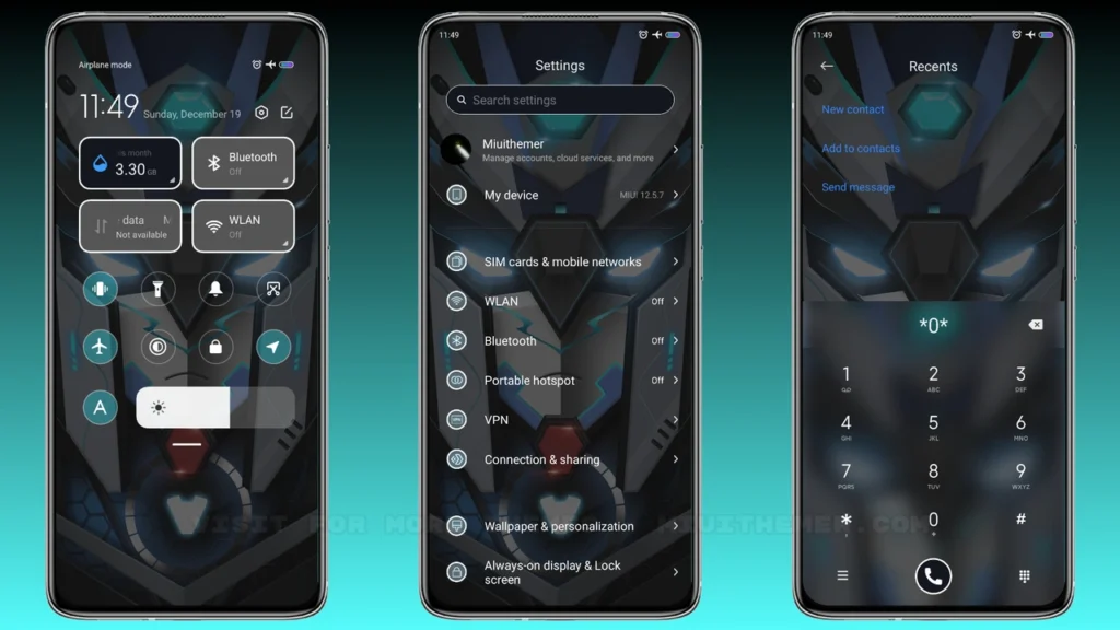 Cool morphing mech MIUI Theme