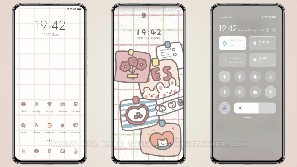 Cute memo MIUI Theme