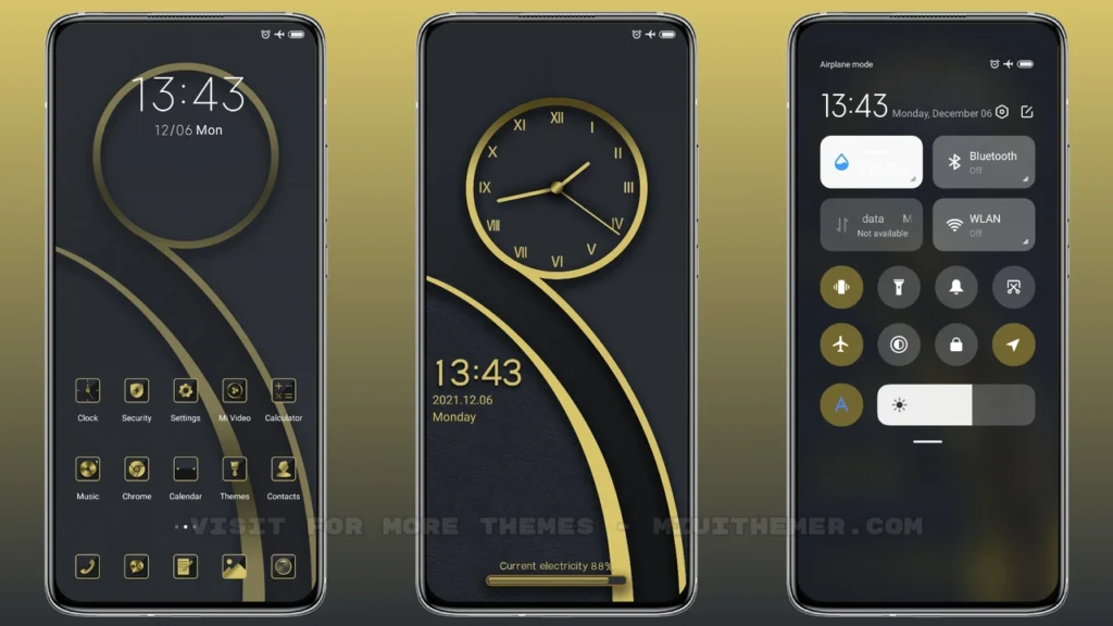 Gold luxury MIUI Theme