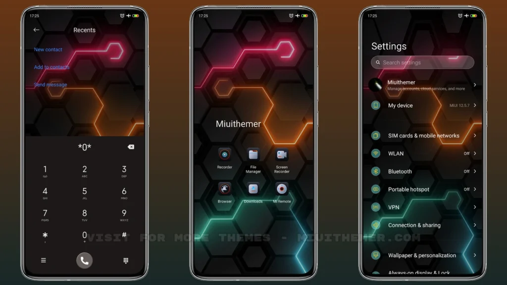 Laser technology MIUI Theme