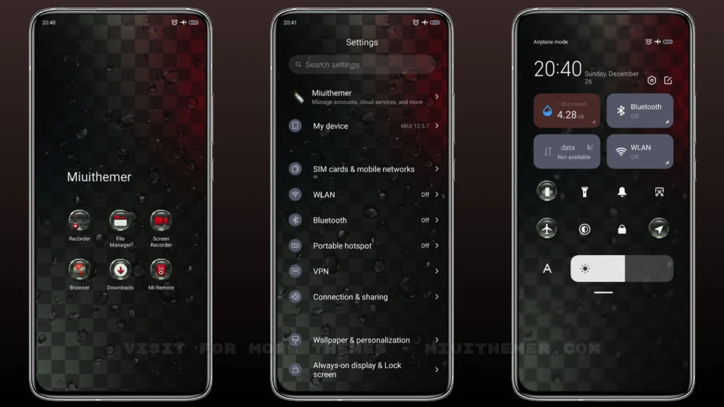 Lattice mirror MIUI Theme