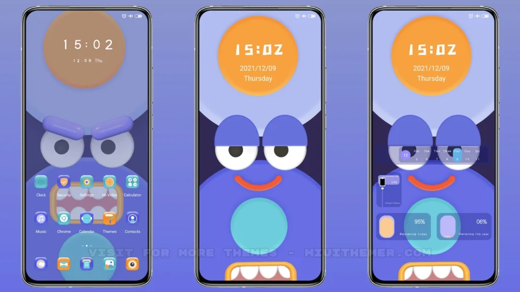 Monster face MIUI Theme