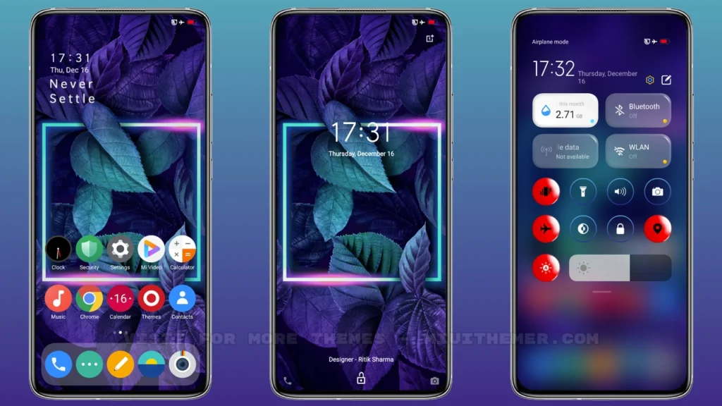 NeonOxygenOs MIUI Theme
