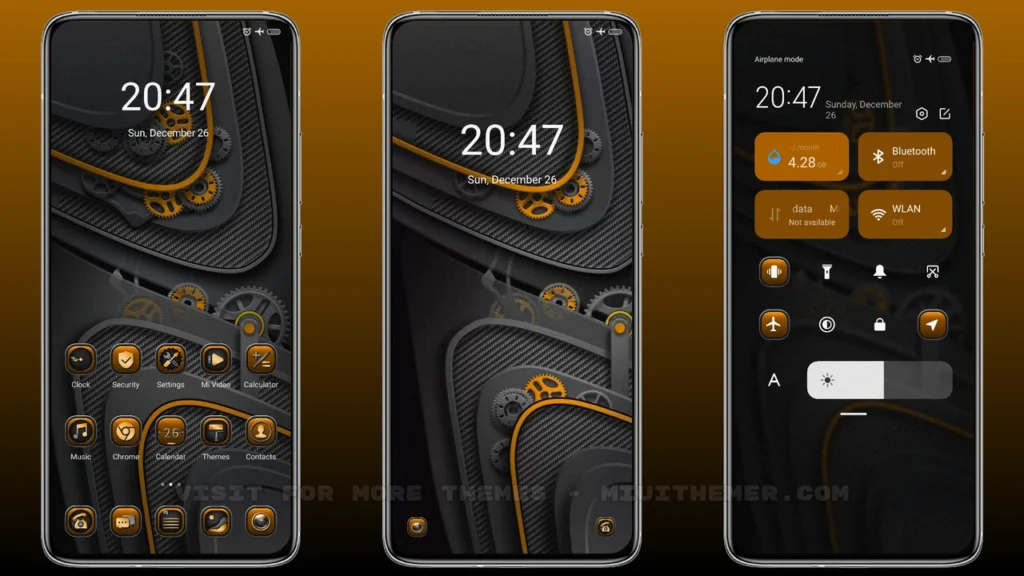 Orange gear MIUI Theme