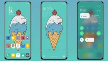 P-ice cream MIUI Theme