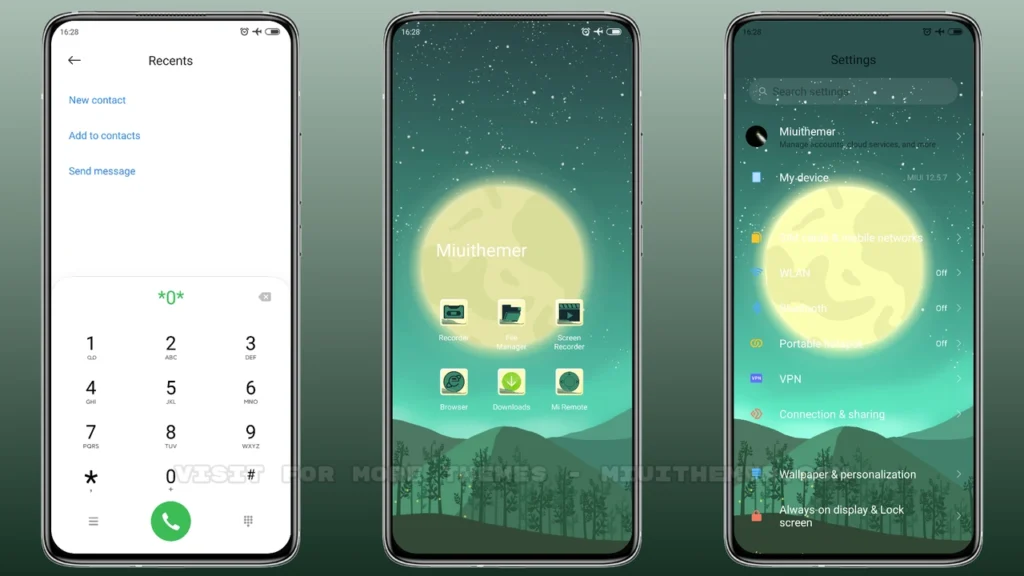 Quiet forest MIUI Theme