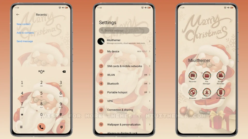 Santa's gift MIUI Theme