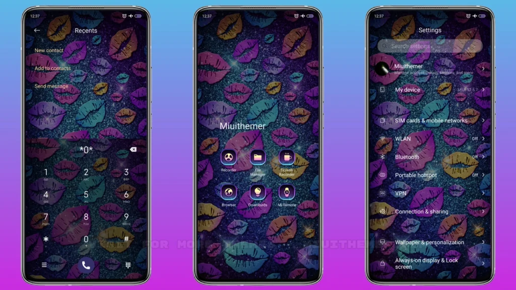 Shiny lip MIUI Theme