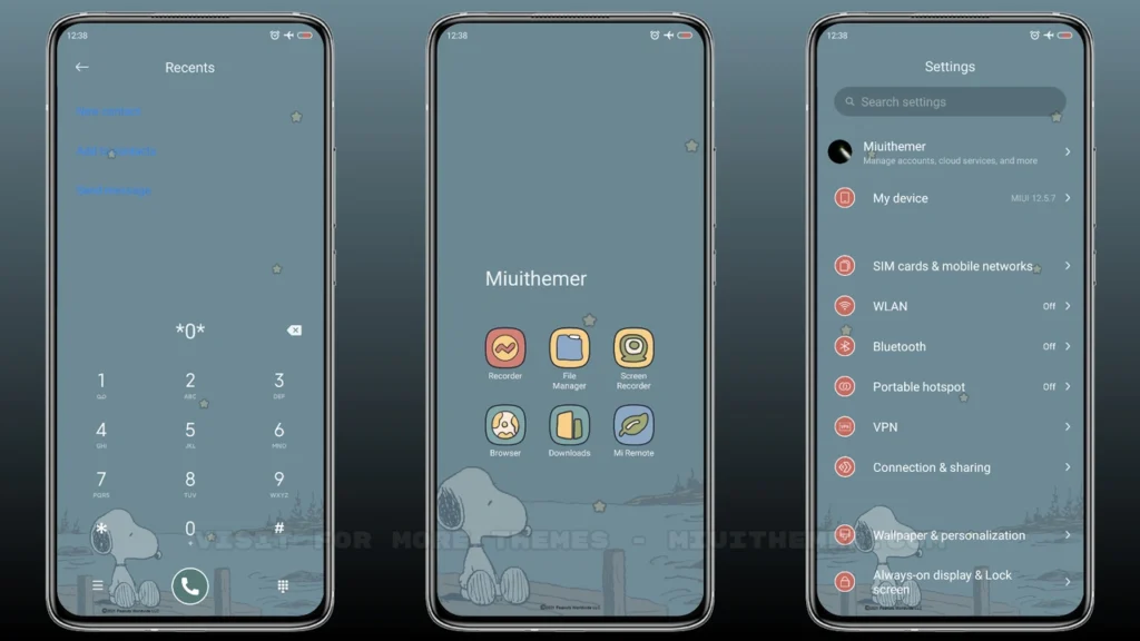 Snoopy's exam MIUI Theme