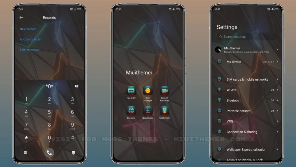 Texture Neon MIUI Theme