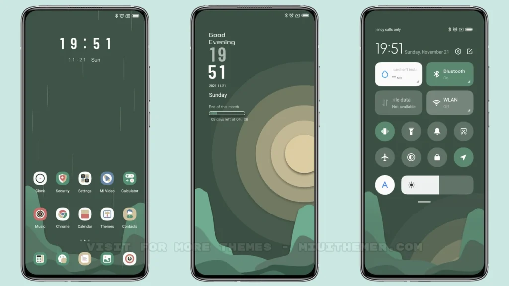 The wild green MIUI Theme