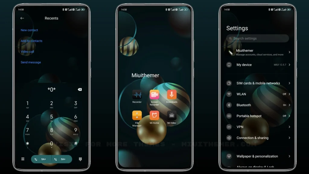 3D sphere MIUI Theme