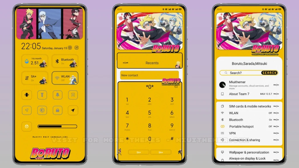 Boruto v12.5 Light MIUI Theme