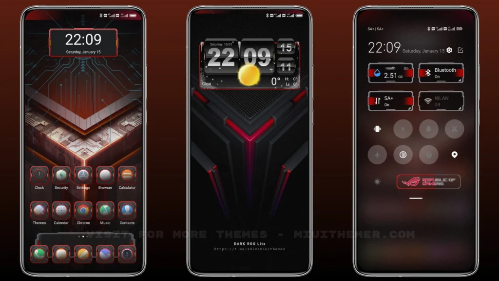 DARK ROG v12 MIUI Theme