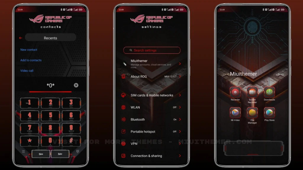 DARK ROG v12 MIUI Theme