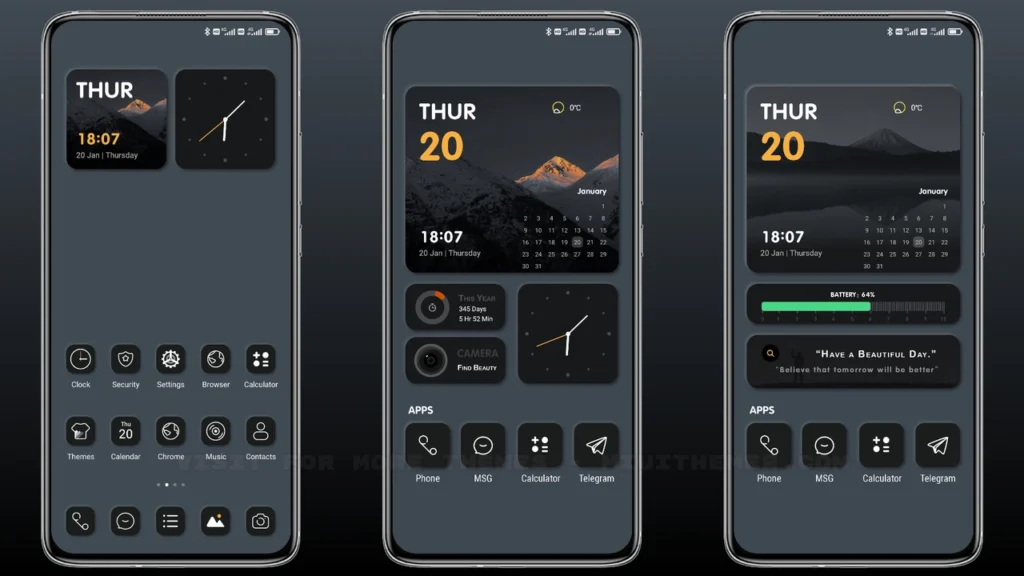 Gray METAL MIUI Theme