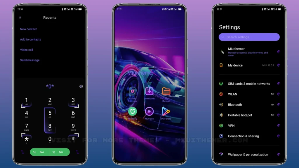 NFS Heat Glow MIUI Theme