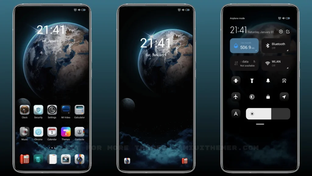 Planetary universe MIUI Theme