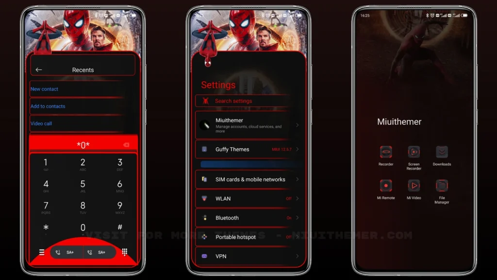 Spiderman NWH MIUI Theme