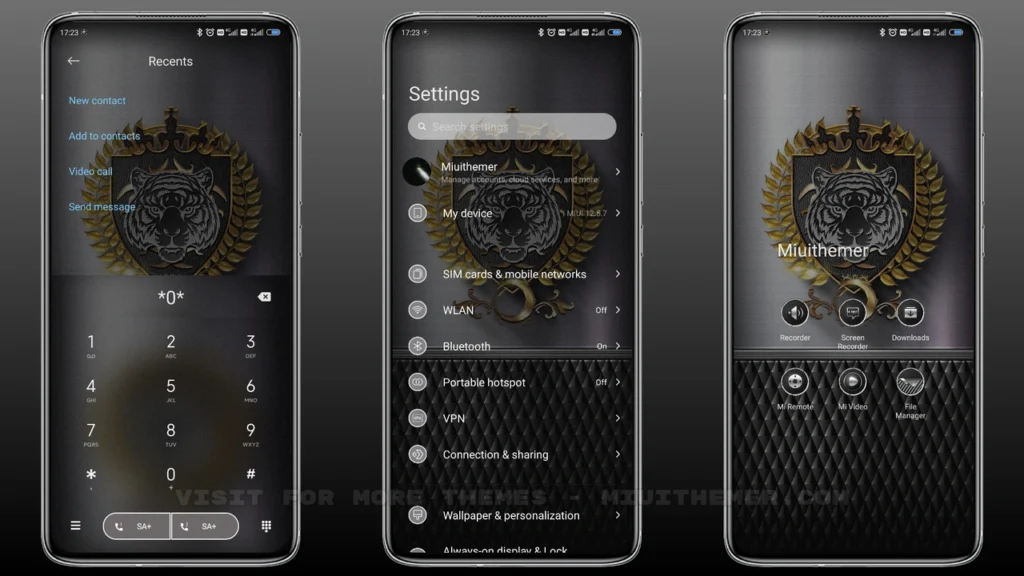 Tiger badge MIUI Theme