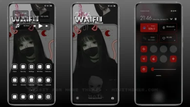 Waifu v12.5 Dark MIUI Theme