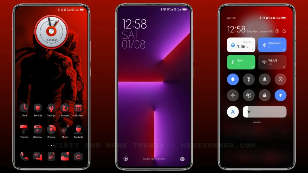 lux red MIUI Theme