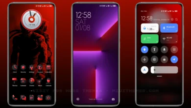 lux red MIUI Theme