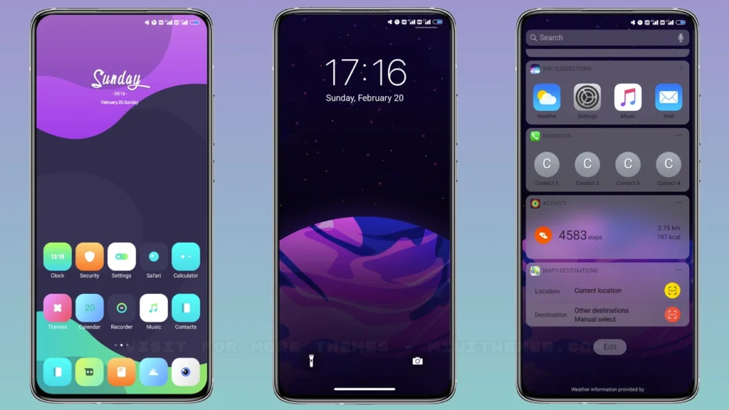 BLUE VIOLET MIUI Theme