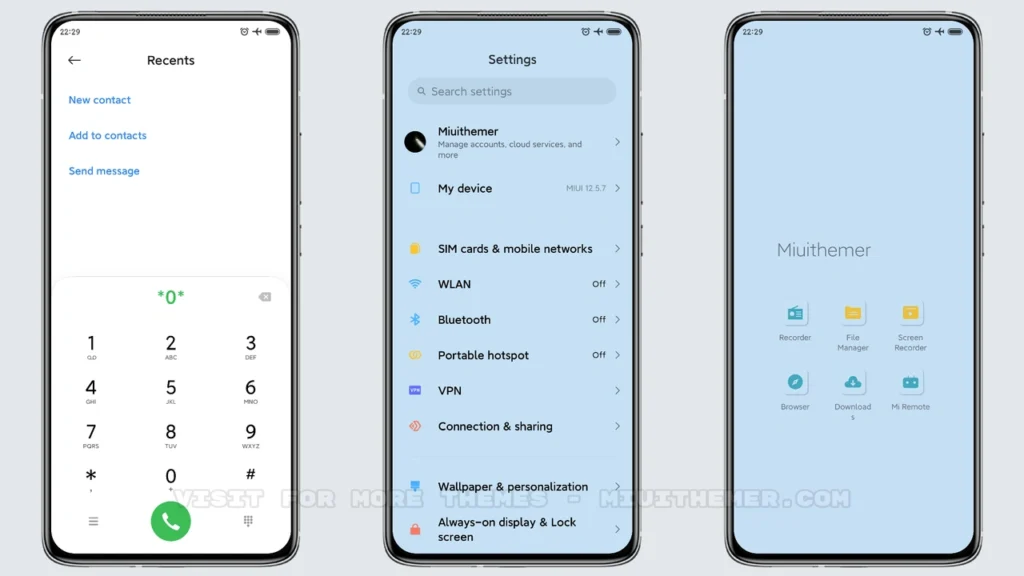 Blue out of blue MIUI Theme