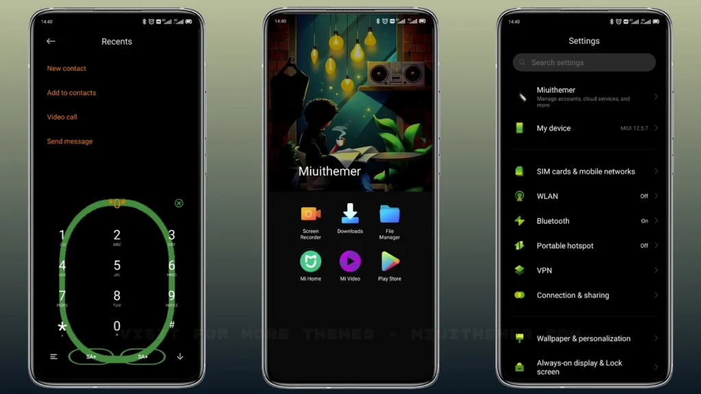 Bosque verde IZ MIUI Theme