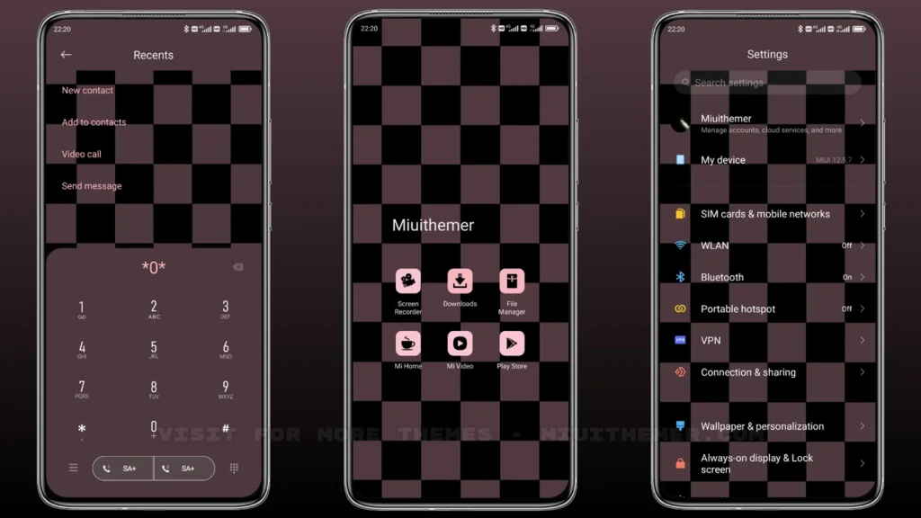 Checkerboard Heart MIUI Theme