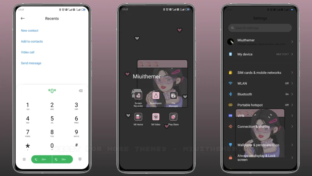 Cool girl MIUI Theme
