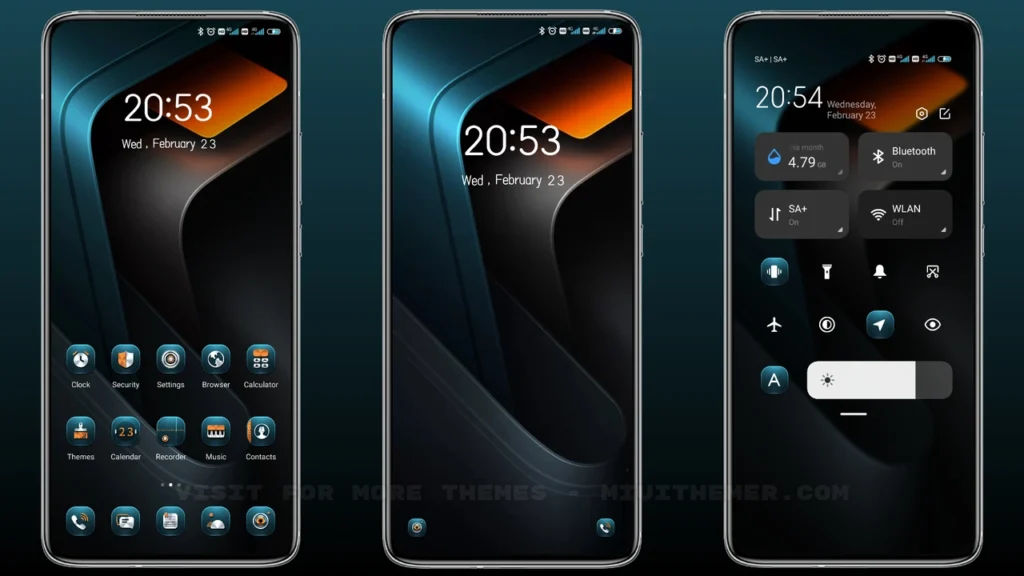 Cyan space MIUI Theme