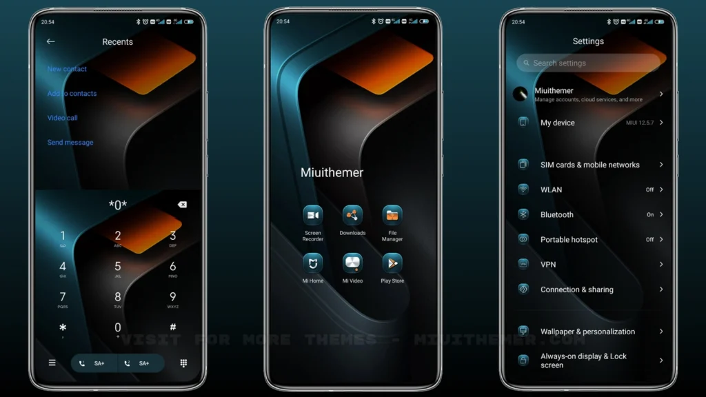 Cyan space MIUI Theme