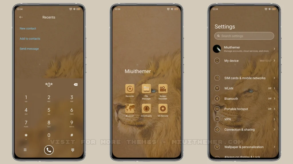 Desert lions MIUI Theme