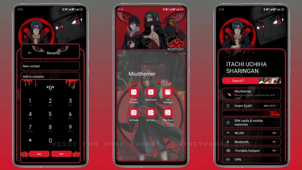 ITACHI v12.5 Dark MIUI Theme